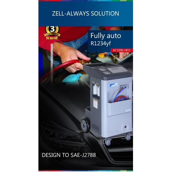 R1234yf Automatic AC Refrigerant Recovery Machine AC Service Station 220V