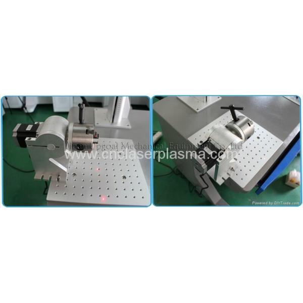 20W Aluminum Material Fiber Laser Marking Machine with Rotary Clamp