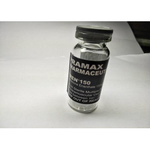 Black Stickers 10Ml Glass Vial Labels For 150mg tren Enanthate