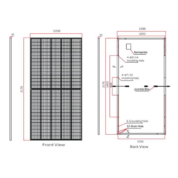 TSM-DE18 Eff. 21.1% Trina Solar Vertex 500w Solar Panel 1000w 530w 535w 540w 545w 550w