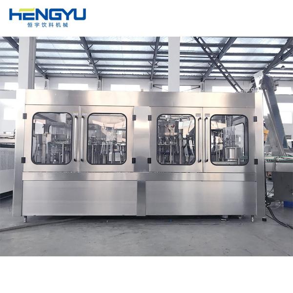 CSD Automatic Glass Bottle Easy to Open Ring Pull  Cap Soft Carbonated Drinks Juice Beverage Filling Capper Capping Machine