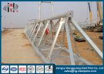Power Transformer Substation Steel Structures Conical , Round