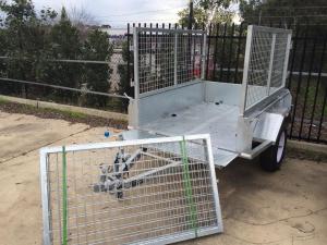  6x4 Fully Hot Dipped Galvanised Caged Trailer 750KG Manufactures