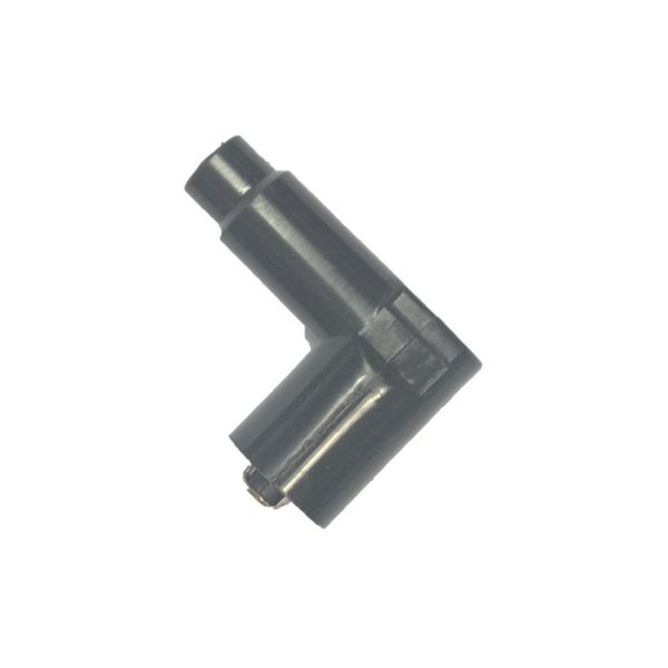 Black 90 Degree Bended Spark Plug Lead Connector with Special Wing Spring