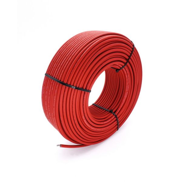 Black / Red Copper Conductor DC Solar Cable 6mm2 Roll / Drum Packaging