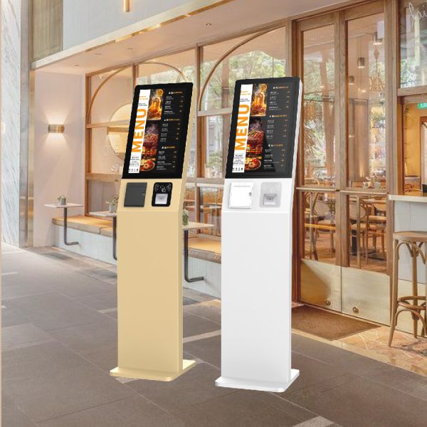 Self Ordering Kiosk For Restaurants Operations With Thermal Printer