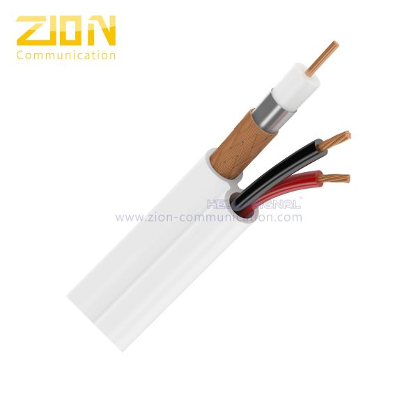 rg59 siamese coaxial cctv cable 0.81mm bare copper conductor | rg59 coaxial cable with power