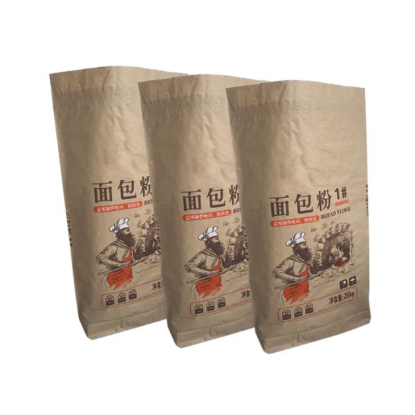 120g/m2 Paper Bags For Bread Wheat Flour Packing Bags Other Packaging Bag