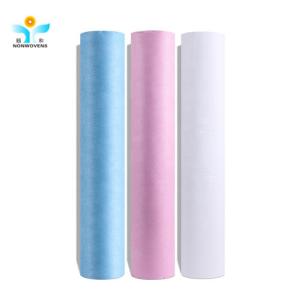  180x80cm Disposable Bedsheet Roll , 20gsm Massage Bed Sheet Cover With Face Hole Manufactures