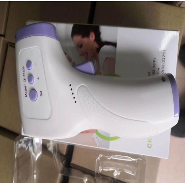 Digital Infrared Forehead Thermometer , Laser IR No Contact Baby Thermometer