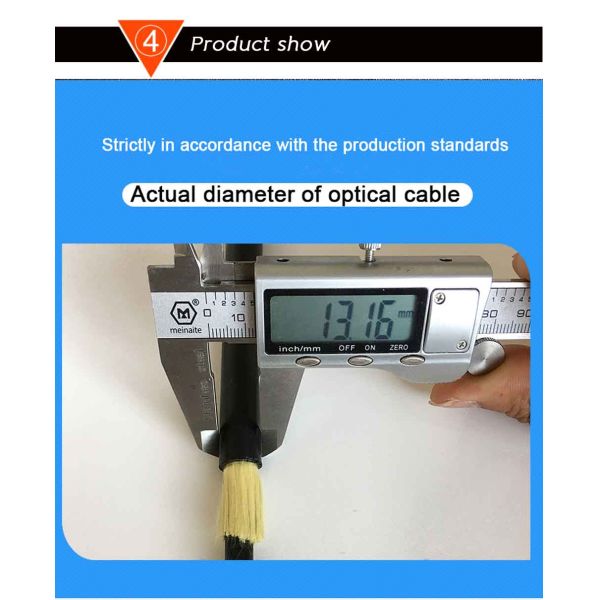 Overhead 12/24/48 Core ADSS Fiber Optical Cable Durable With 50/100/200 Meter Span