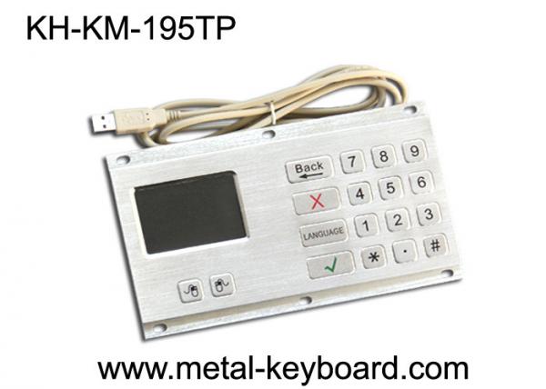 Quality Anti - Vandal Industrial Keyboard with Touchpad Stainless Steel Material for sale