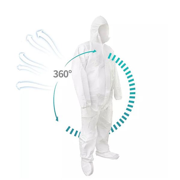 Non Toxic Disposable Full Body Suit Antibacterial Good Physical Properties