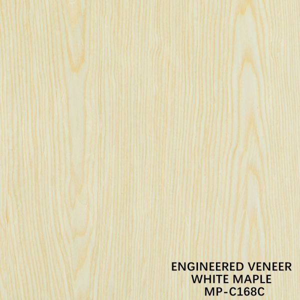 White Maple Reconstituted Wood Veneer 168S Crown Cut 0.15-0.55mm