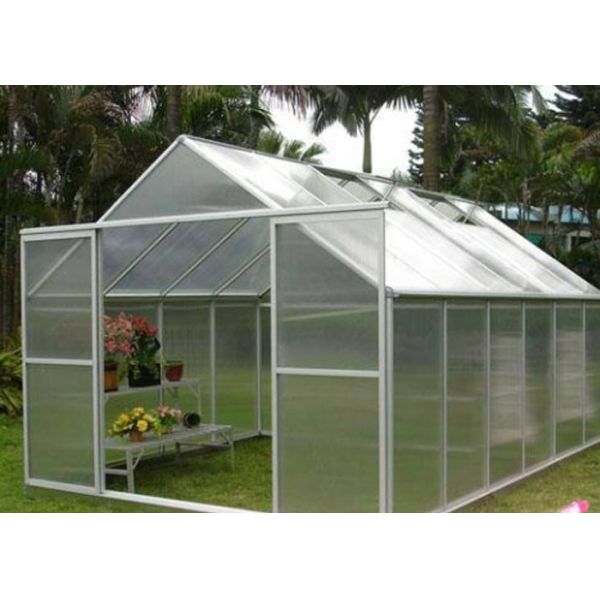 White Clear One Stop Gardens Greenhouse , 10mm Polycarbonate Sheet Greenhouse
