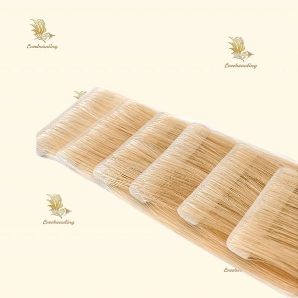 Customization Pre-Bonded Style Blonde Russian Hair Remy Tape in Extensions Human Hair