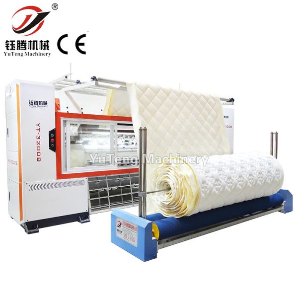 computerized Mattress Quilting Machinery Double Chain Stitch Multi Needle