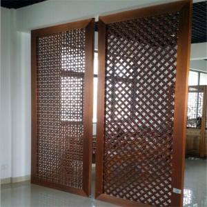 China metal stainless steel  sliding doors interior room divider with PVD colors and design on sale