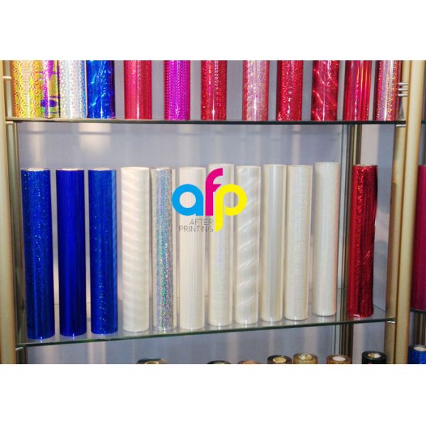Colorful Laser Holographic Foil , ISO9001 Approval Hot Foil Rolls For Stamping
