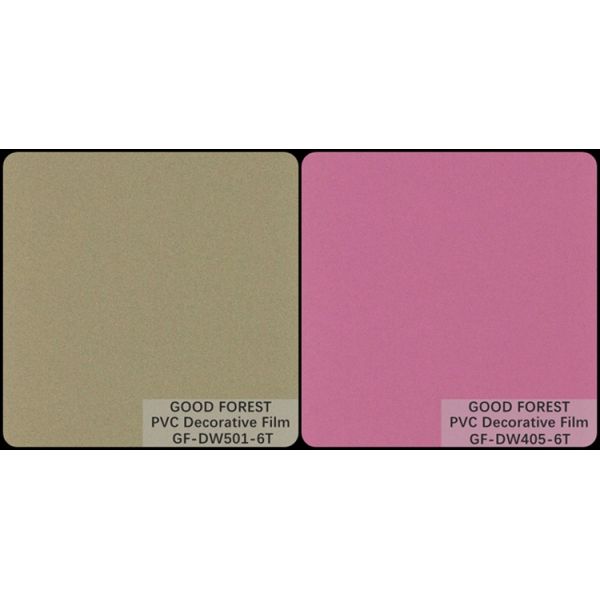 OEM PVC Decorative Film Grain PVC Blister Film Silver Paint Type