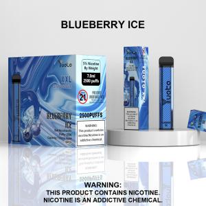  Wholesale Vape Pen 2022 New Design Disposable Vaporizer with Lowest Price 7ml E-Liquid 1200mAh Battery Blueberry Ice Manufactures