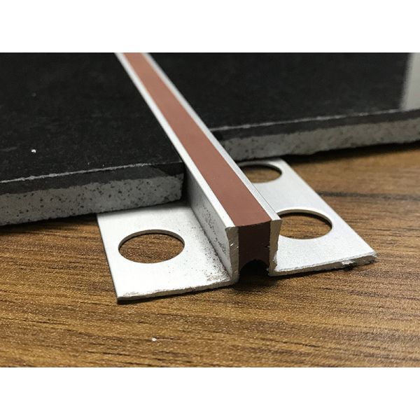 Aluminum Alloy Movement Joint Wood Floor And Tile Finishing Closing