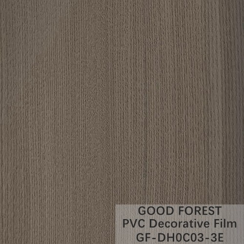 Partition PVC Decorative Film 0.25mm - 0.60mm Thickness Dark Grey Color