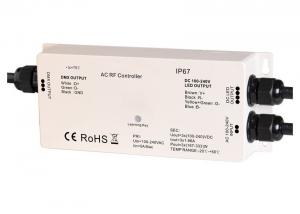  High Voltage LED Strip RF - DMX Controller , 3 Channel Dmx Decoder RGB Max 5A IP67 Manufactures