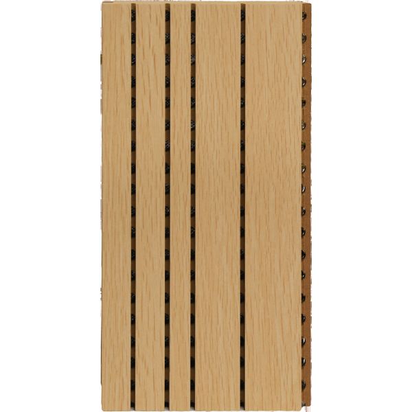 Artistic Grooved Acoustic Panels , MDF Sound Absorbing Wall Panels Modern Design