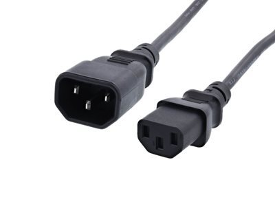 2FT C13 Power Cord Extension for Computers and Laptops