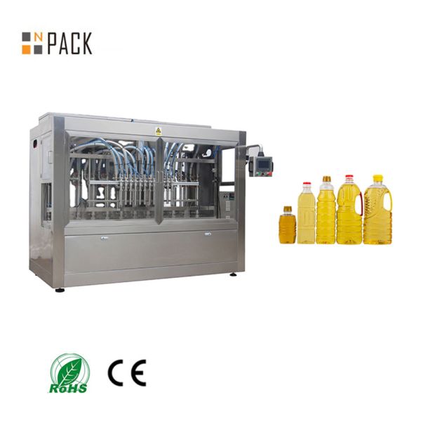 Full Automatic Servo Motor Piston Glass Bottle Olive Oil Filling Machine