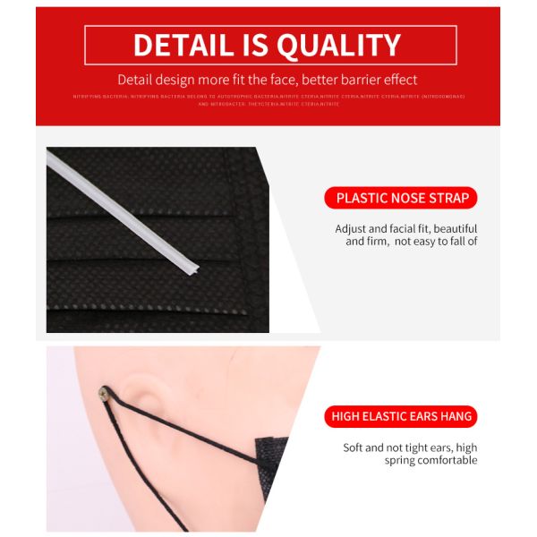 PP Filter Mouth Earloop Breathable 3 Layer Face Mask
