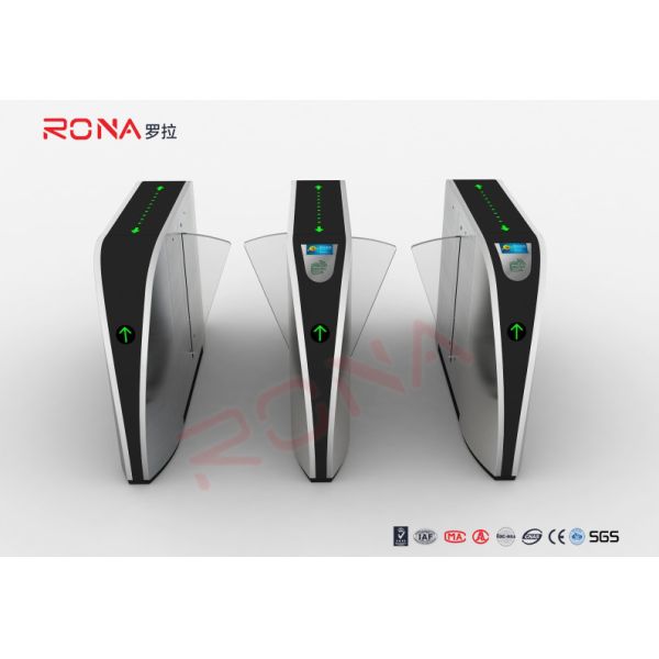 Security Subway Turnstile Barrier Gate Automatic Half Height Flap Barrier Gate