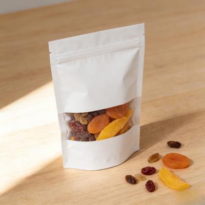 Customized Biodegradable Kraft Paper Heat Seal Ziplock Moisture-Proof Food Packaging Bags For Nut Dried Fruit Mylar Bag