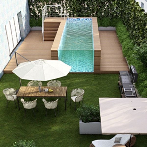 Outdoor Prefab Pool Large Transparent Acrylic Glass Swimming Pool for Underground Spaces