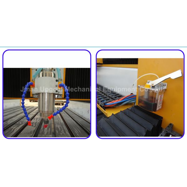 New Double Z-axis Double Heads Stone CNC Carving Machine with Steel Table