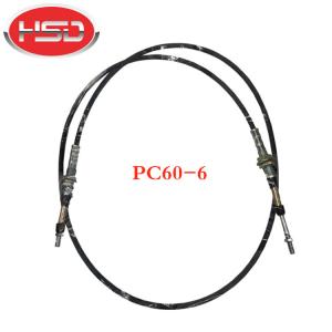  PC60-6 Excavator Spare Parts Throttle Cable Motor Line Manufactures