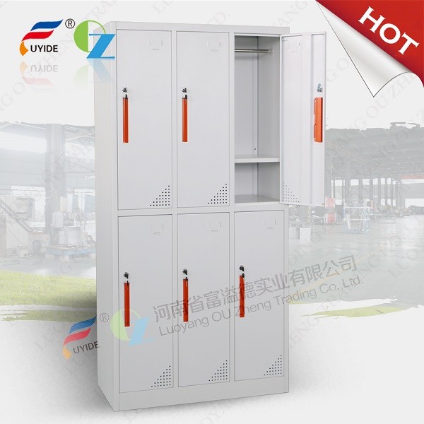 China Factory steel Staff Lockers / Steel Wardrobe Lockers / Changing Room FYD-G008,6 door