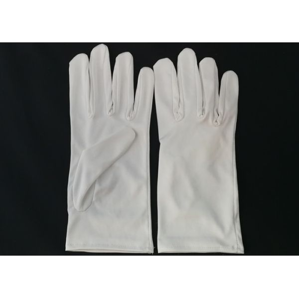 Anti Dust Cotton Cosmetic Gloves 100% Polyester Micro Fiber For Glasses