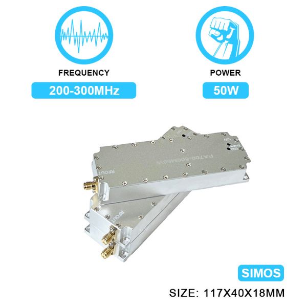 50W 200-300MHz PA Power Amplifier Signal Blocking Device Anti Drone Fpv Uav Drones Module with Simos