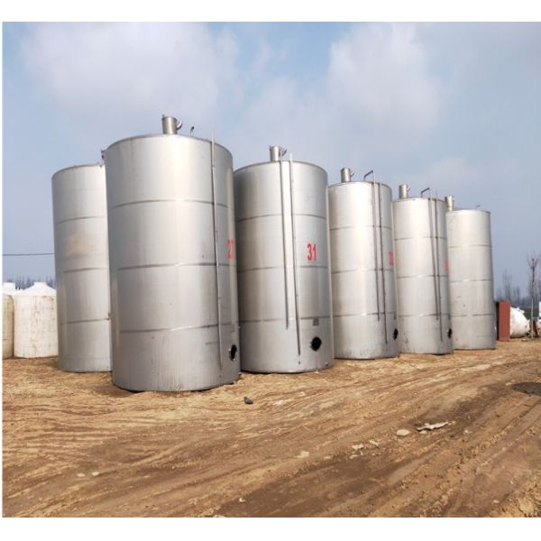 Material Flow Used Stainless Steel Storage Tanks 10 Tons