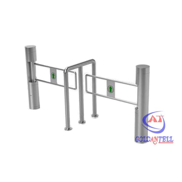 TCP IP RS485 SUS304 Cylinder Speed Turnstile Gate