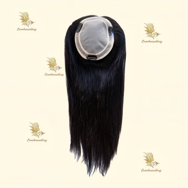 Handwork Technology Small Size Side Part Human Hair Natural Color Toupee Wig for Women