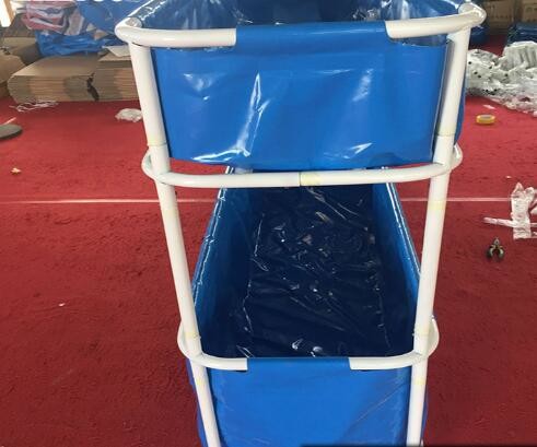 Portable PVC Collapsible Fish Pond Double Tier 5000L - 20ºF ~ 158ºF Temperature Resistance