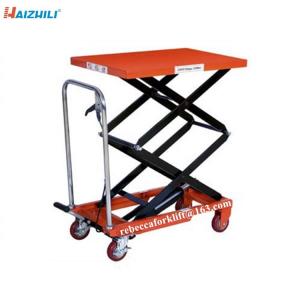  Hot deal 150kg hydraulic double scissor lift table for factory super market Manufactures