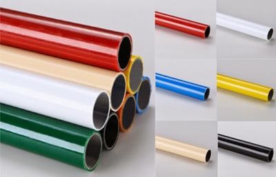 Multi Color ESD Black Lean Pipe PE Coated 0.8MM / 1.0MM / 1.2MM Thickness Pipe
