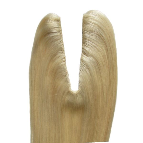 Blonde Straight Texture U Part Closure US Topper for Hair Extensions