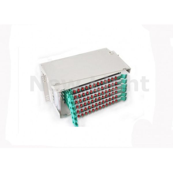 19 Inch 72 Port Fiber Optic Patch Panel ODF Optical Fiber Distribution Frame with Wall-mount Capability