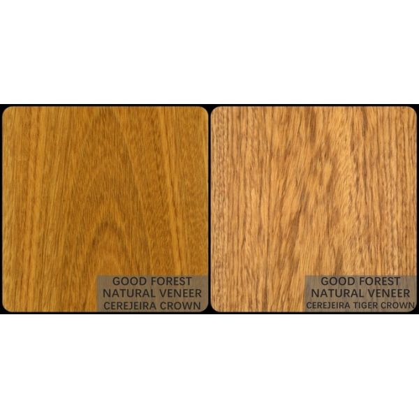 Cerejeira Wenge Natural Wood Veneer Grain Specially For Hotel Decoration