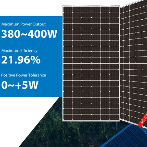 380w Huasun Solar Panels 395w 166mm Mono Half Cut Hjt Bifacial Photovoltaic Panels
